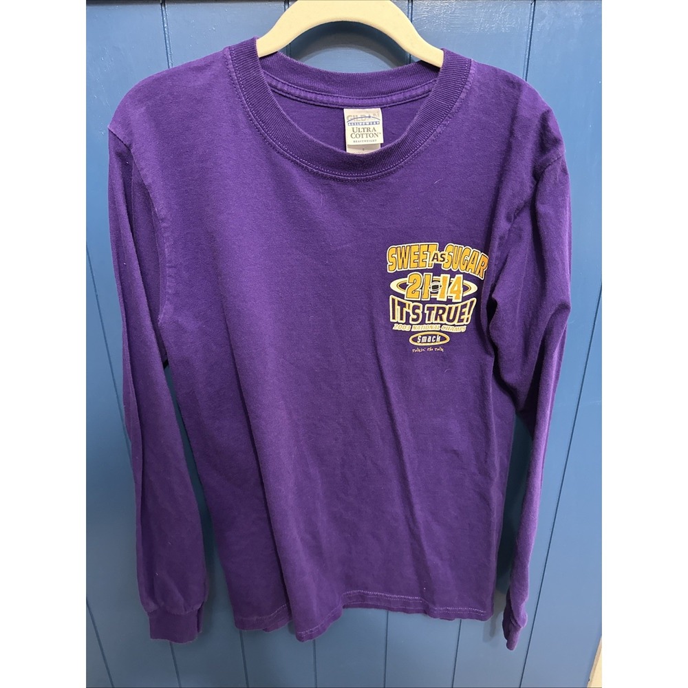 GORGEOUS 2003 LSU TIGERS  NATIONAL CHAMPIONSHIP LONG SLEEVE SHIRT‎ S